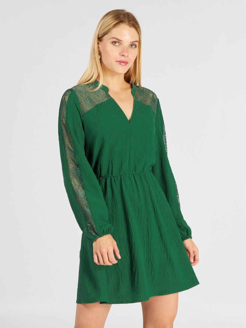 Vestido curto - VERDE
