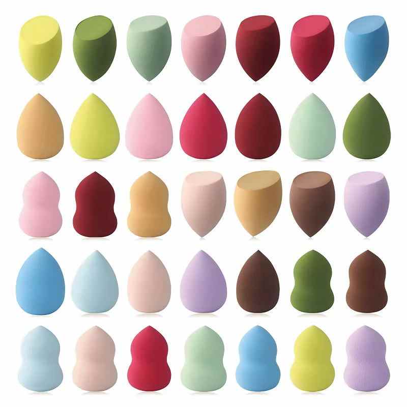 Éponge à maquillage pour femme, effet poudre, fond de teint, forme goutte d'eau, accessoire de beauté