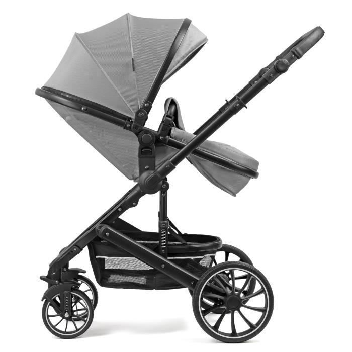 Pixini Kalani 3-in-1 kinderwagen - Tot 22 kg - Kinderwagen, reiswieg, autostoeltje, tas en diverse accessoires - Zilver