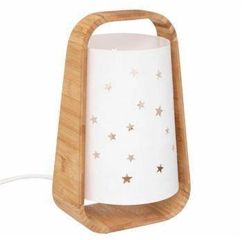 Lampka Cut Star 27cm biała/naturalna