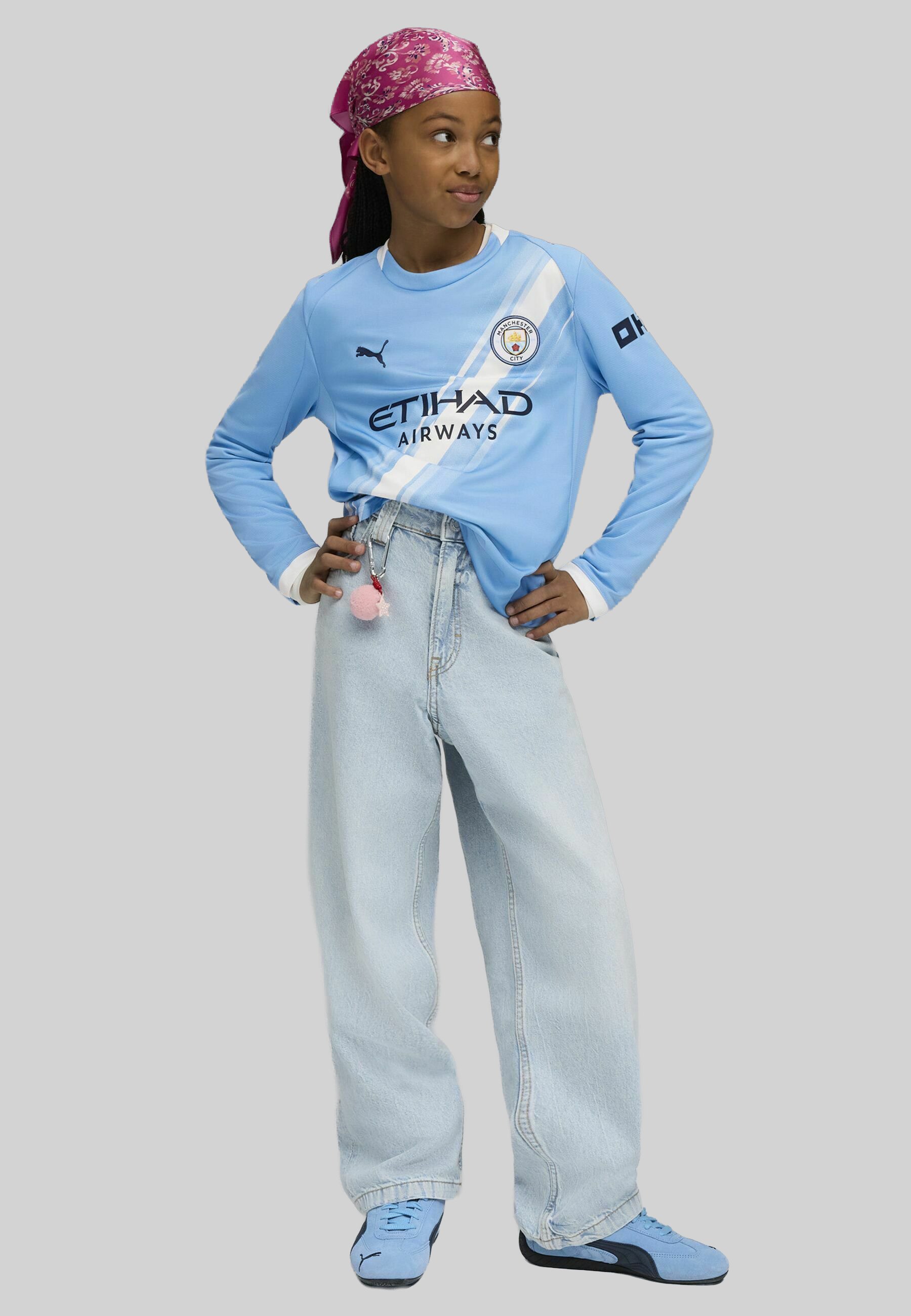 MANCHESTER CITY 25/26 LANGARM - Treningsskjorte - team light blue whitePuma