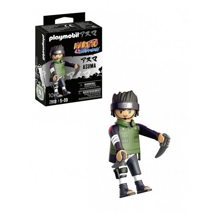 Figure - PLAYMOBIL - Asuma - Naruto Shippuden - Green - Multicolored - Child