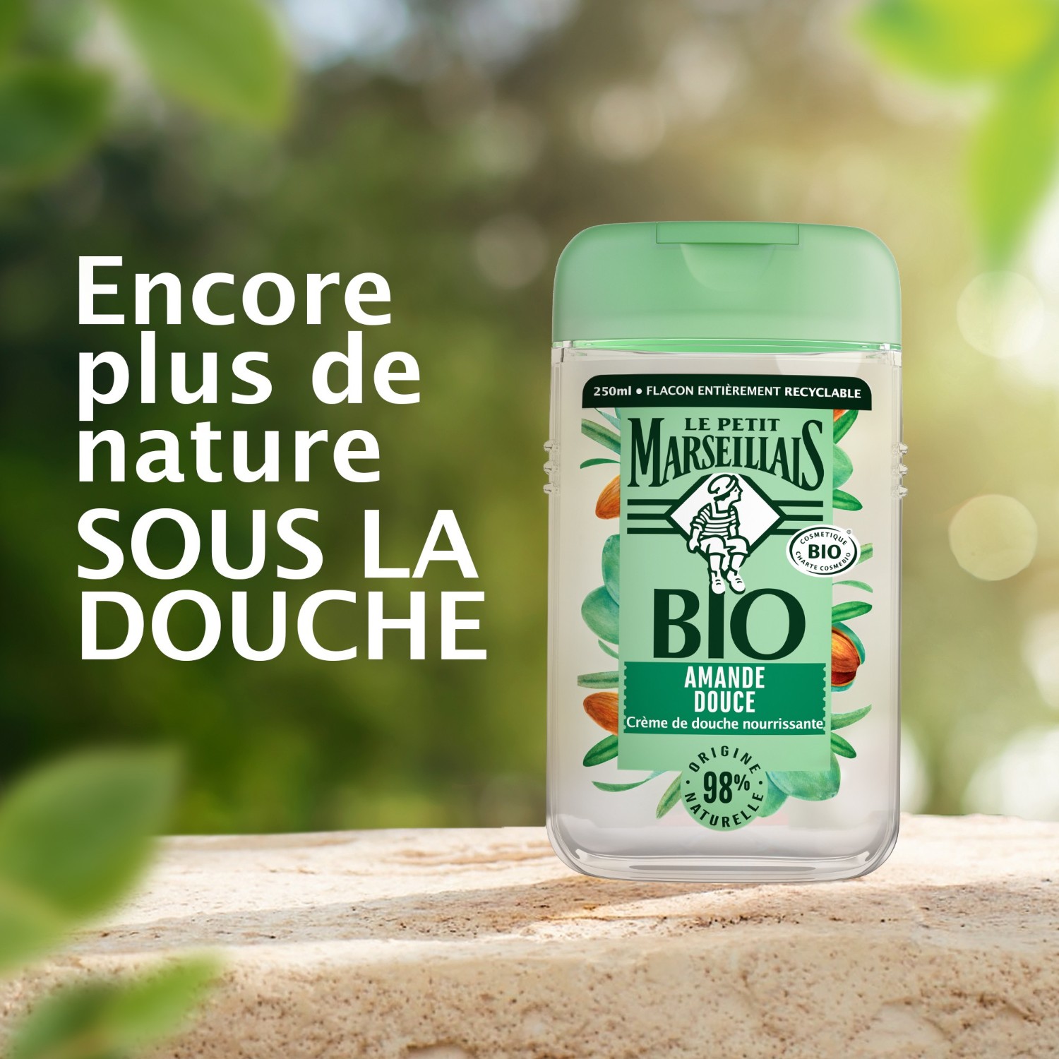 Le Petit Marseillais Crème de Douche Bio Nourrissante[[,]] au pHneutre[[,]] Amande Douce[[,]]