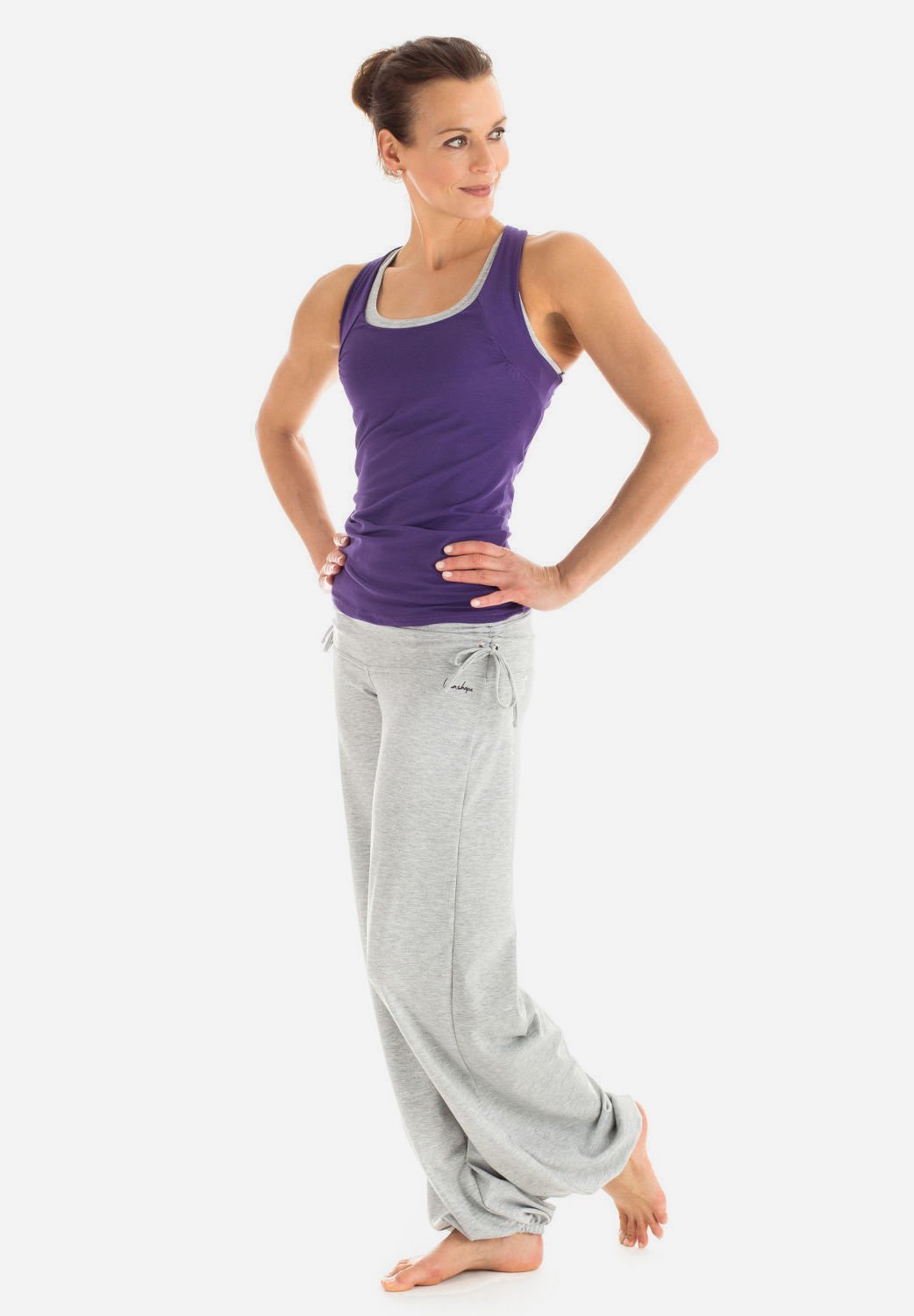 Winshape Trainingshose – grau meliert