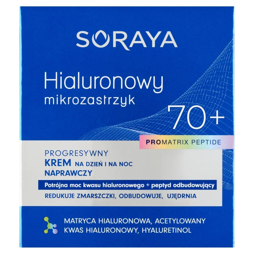 Soraya Hialuronowy Mikrozastrzyk Krem naprawczy 70+ na dzień i na noc