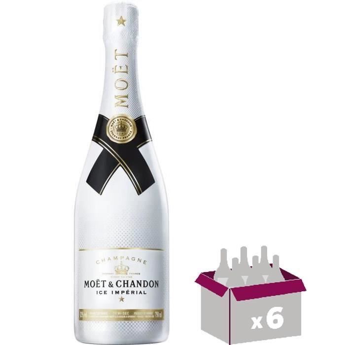 Champagne Moët & Chandon Ice Impérial - Demi-sec - 75 cl x6