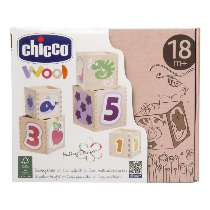 Cubos multiactividad de madera CHICCO