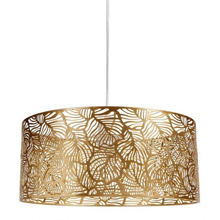 Calathea gouden opengewerkte metalen hanglamp Ostaria