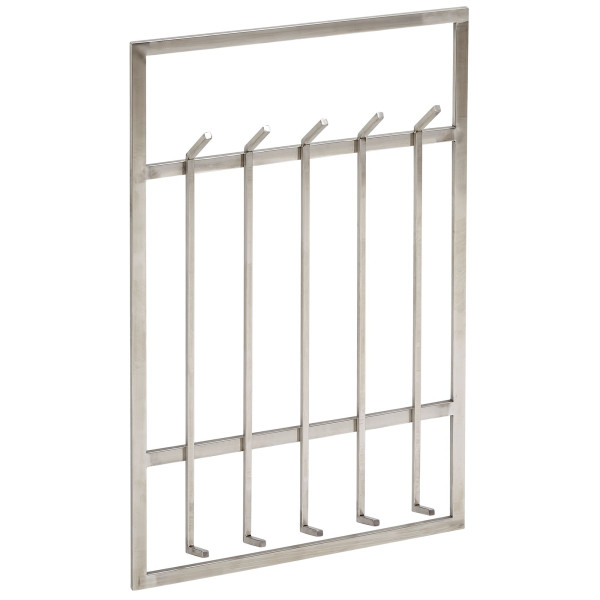FineBuy Wieszak ścienny metal srebrny