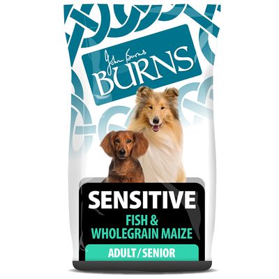 Burns Adulto e Idoso Sensível - Peixe e Milho Integral