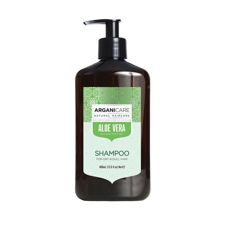 „Arganicare“ regeneruojamasis ir drėkinamasis plaukų šampūnas su alaviju – 400 ml