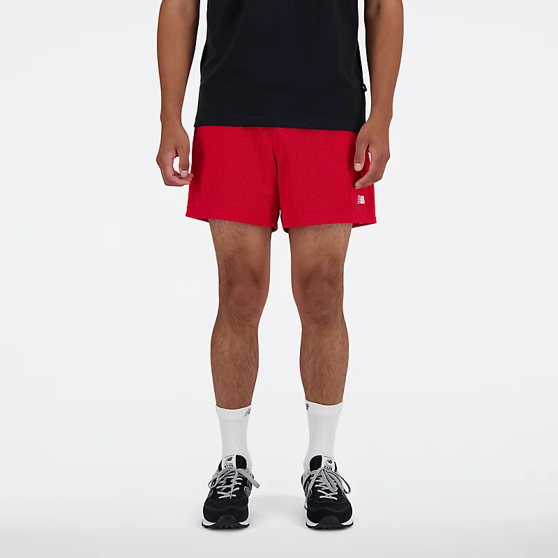 Heren Essentials 5-inch mesh sportshorts - TEAM RED