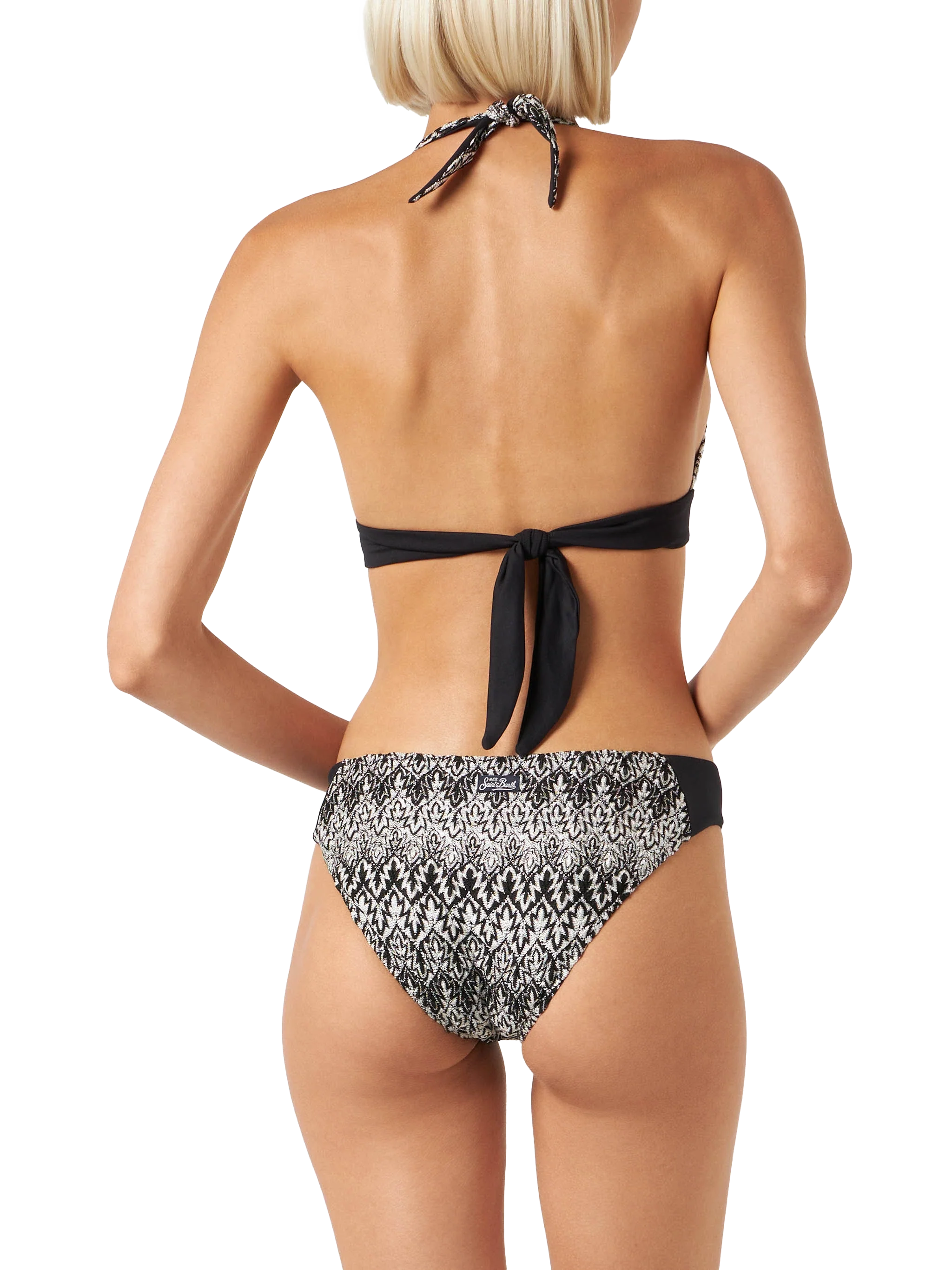 Damesbikini met chevron- en driehoeksdesign
