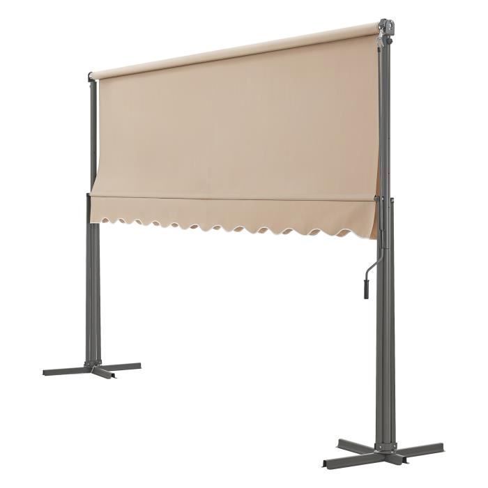 Selenizza vrijstaande dubbelhellende luifel 300 x 300 x 260 cm zand