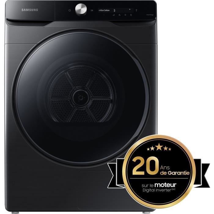 Secadora con bomba de calor SAMSUNG DV16DG8600BV - 16 kg - Inverter digital - Ancho 84,4 cm - Secado óptimo - Negra
