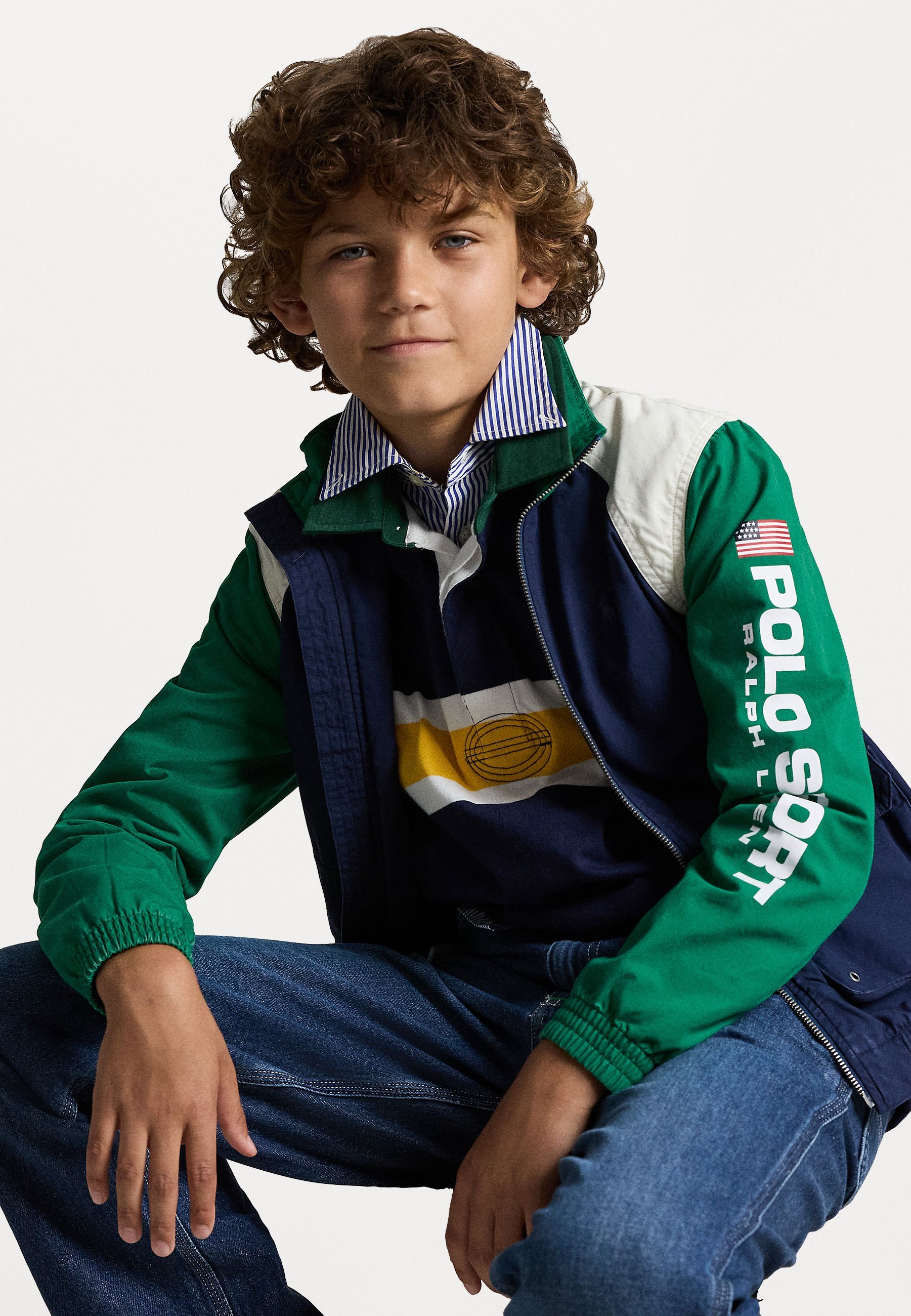 Giacca a vento Polo Ralph Lauren POLO SPORT in popeline di cotone - Multi