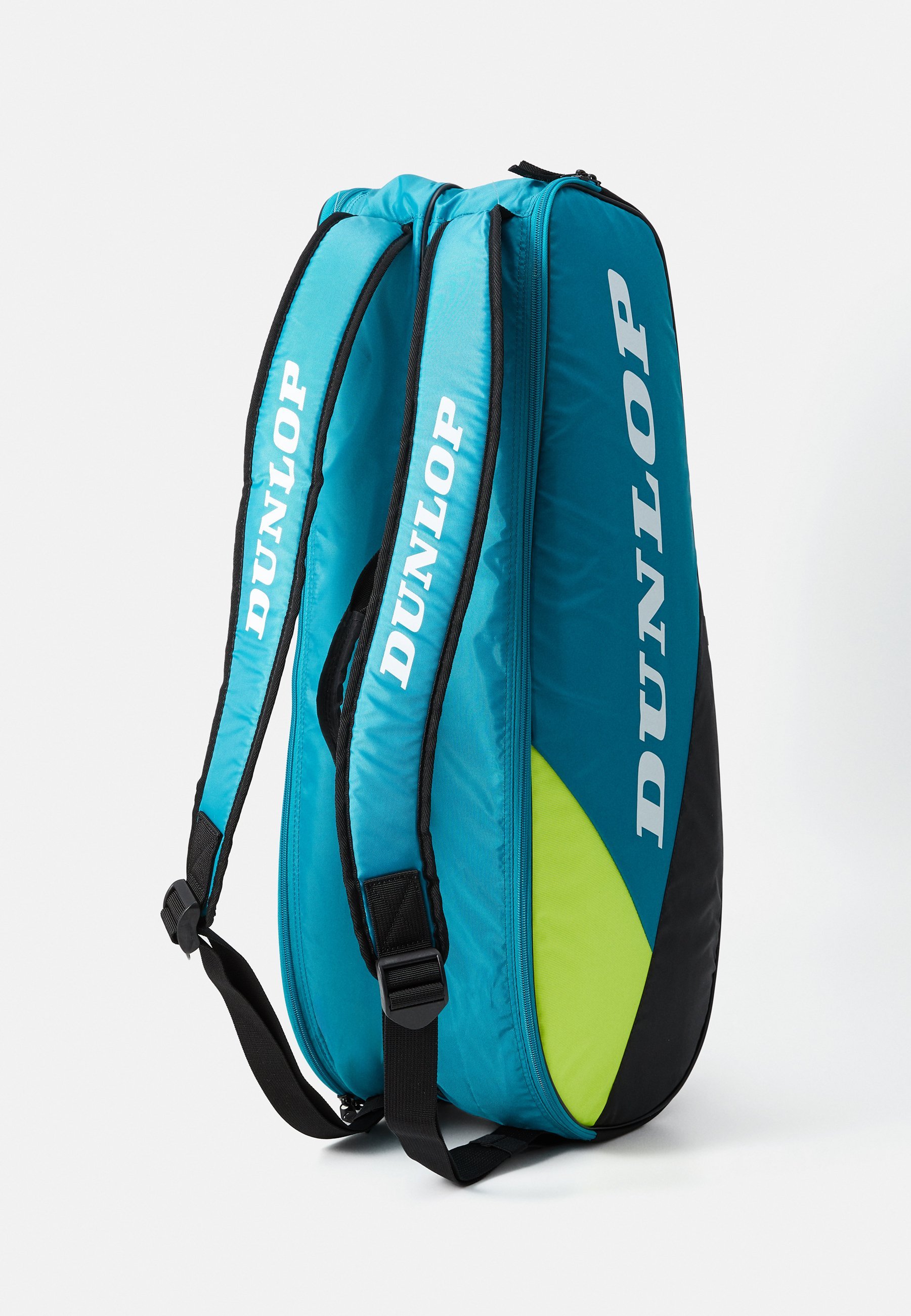 Dunlop TAC SX-CLUB 10 RACKET UNISEX - Torba na rakietę - turkusowo-czarno-żółta
