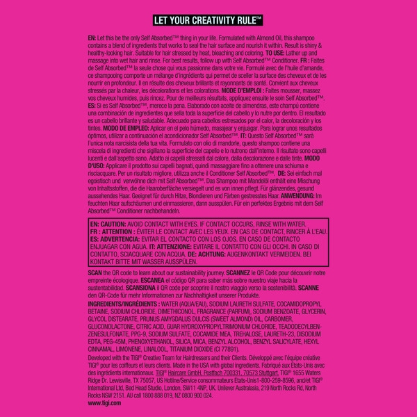 Bed Head by Tigi Selbstabsorbierendes Shampoo 400 ml