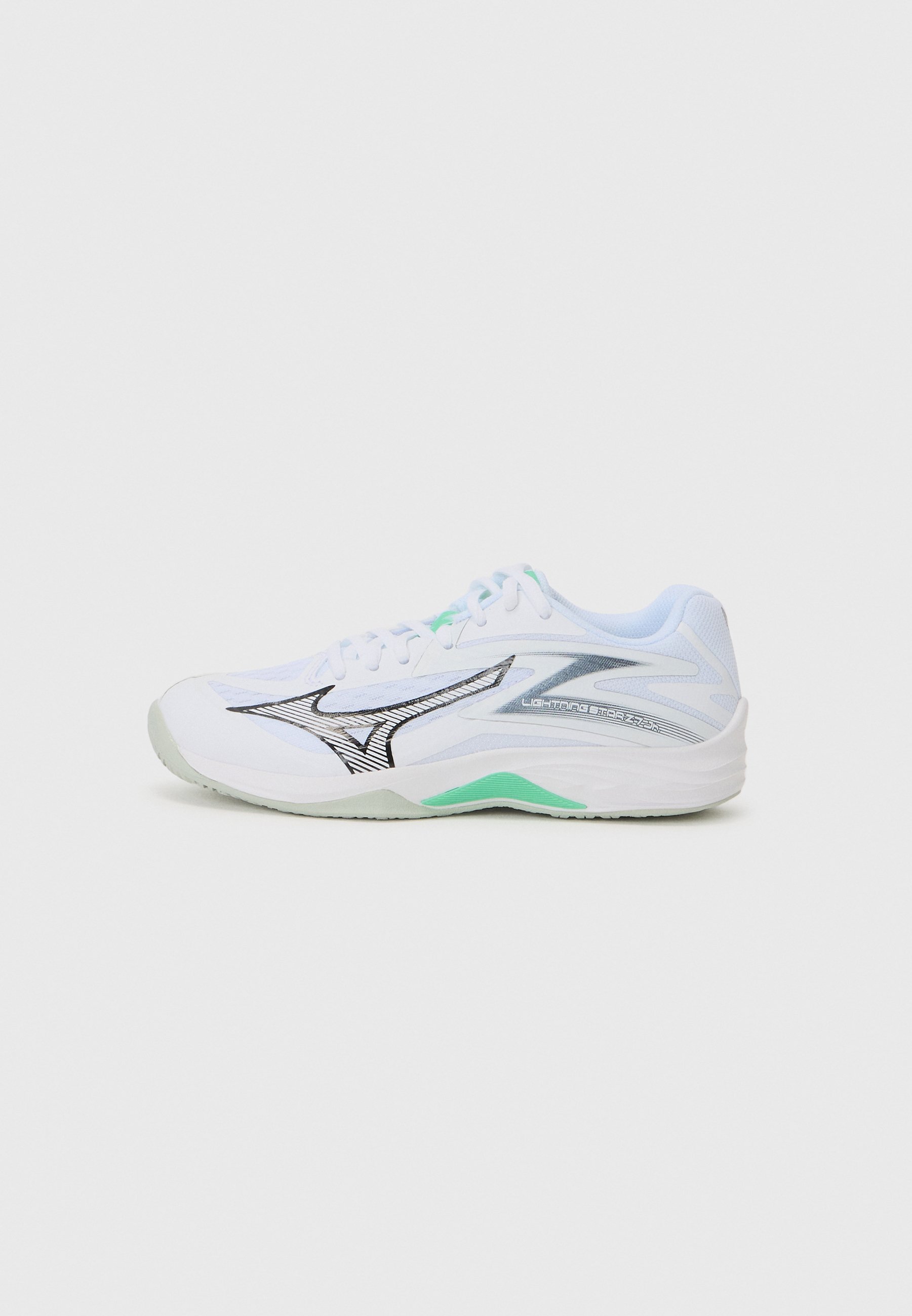 Mizuno LIGHTNING STAR Z7 UNISEX - Scarpe da pallavolo - bianco/nero/verde smeraldo