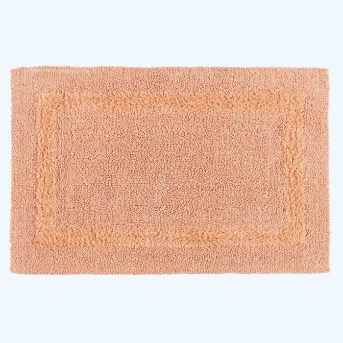 Cotton bath mat, 50 x 80 cm - Peach