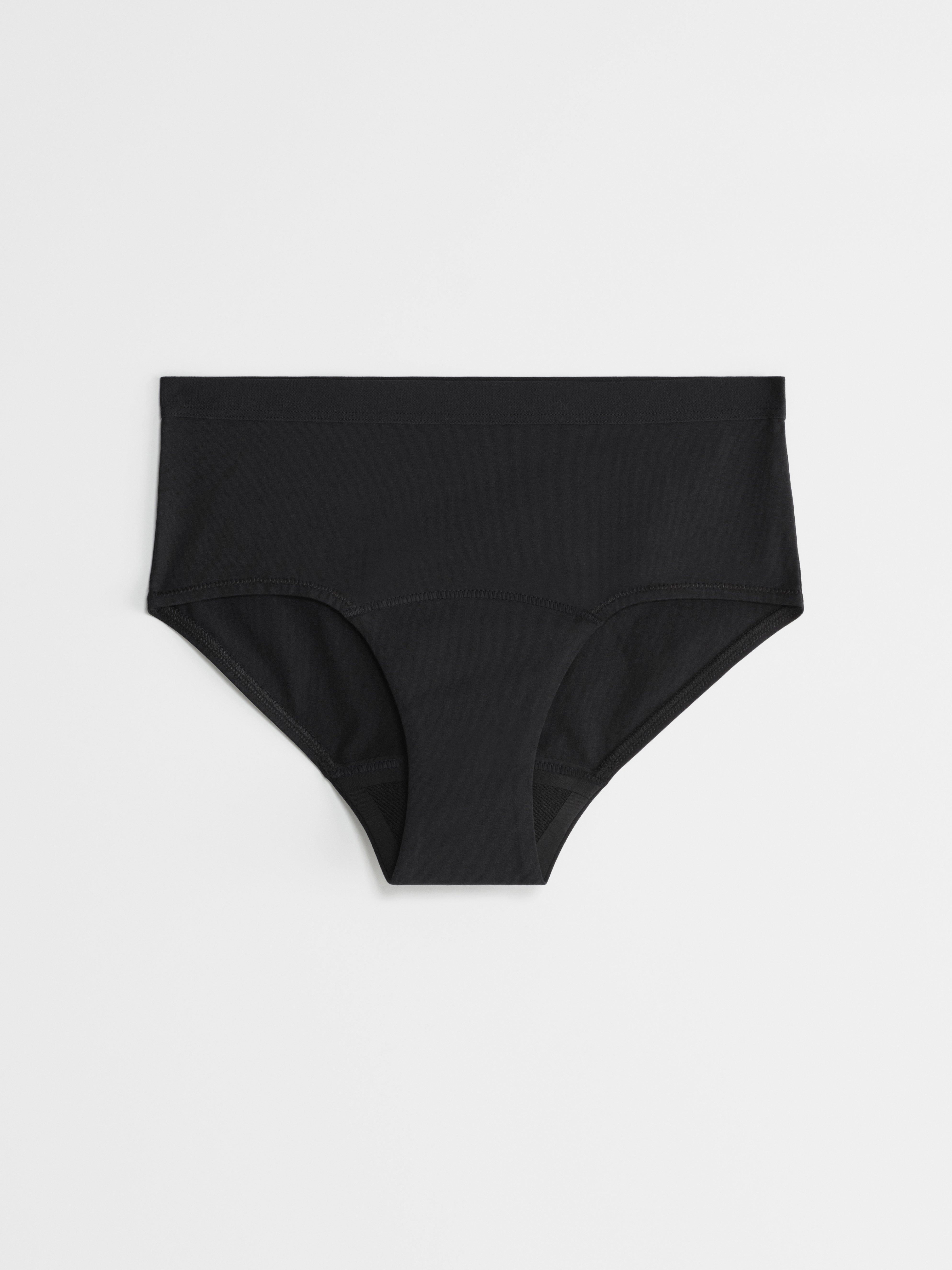 Calcinhas menstruais de absorção média – Teens Hiphugger – Female Engineering Black