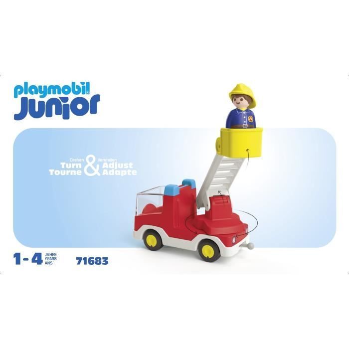 PLAYMOBIL Junior 71683 Fire Truck, Ages 12 months and up