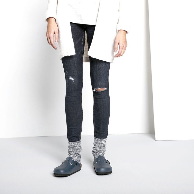 Cotton Slub donna Cotone/Poliammide/Elastan - Blue/White Blue/White