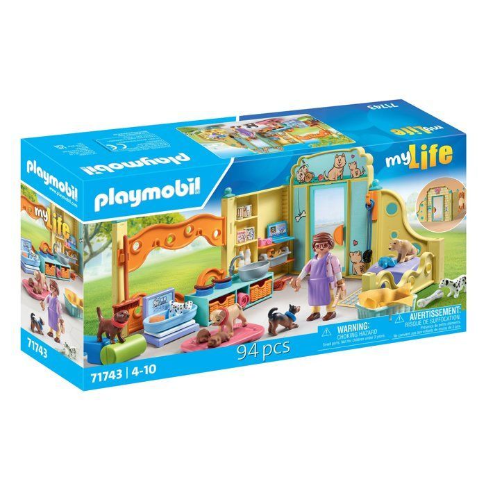 Playmobil Dierenverzorgingsset: Hondenverzorgingscentrum (71743) + Trimmer met Poedel (71747)