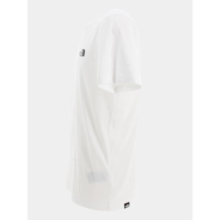 Tee shirt - THE NORTH FACE - s/s simple dome tee - Manches courtes - Col rond - Blanc