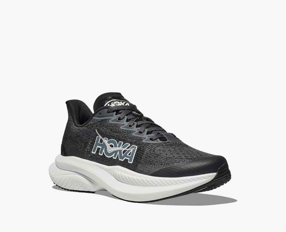 HOKA Mach 6 Zwart/Wit