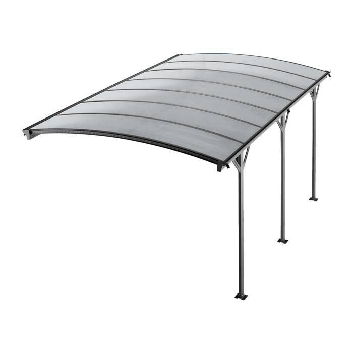 Ampliación de cochera de aluminio y policarbonato, 15 m², extensión Le Mans