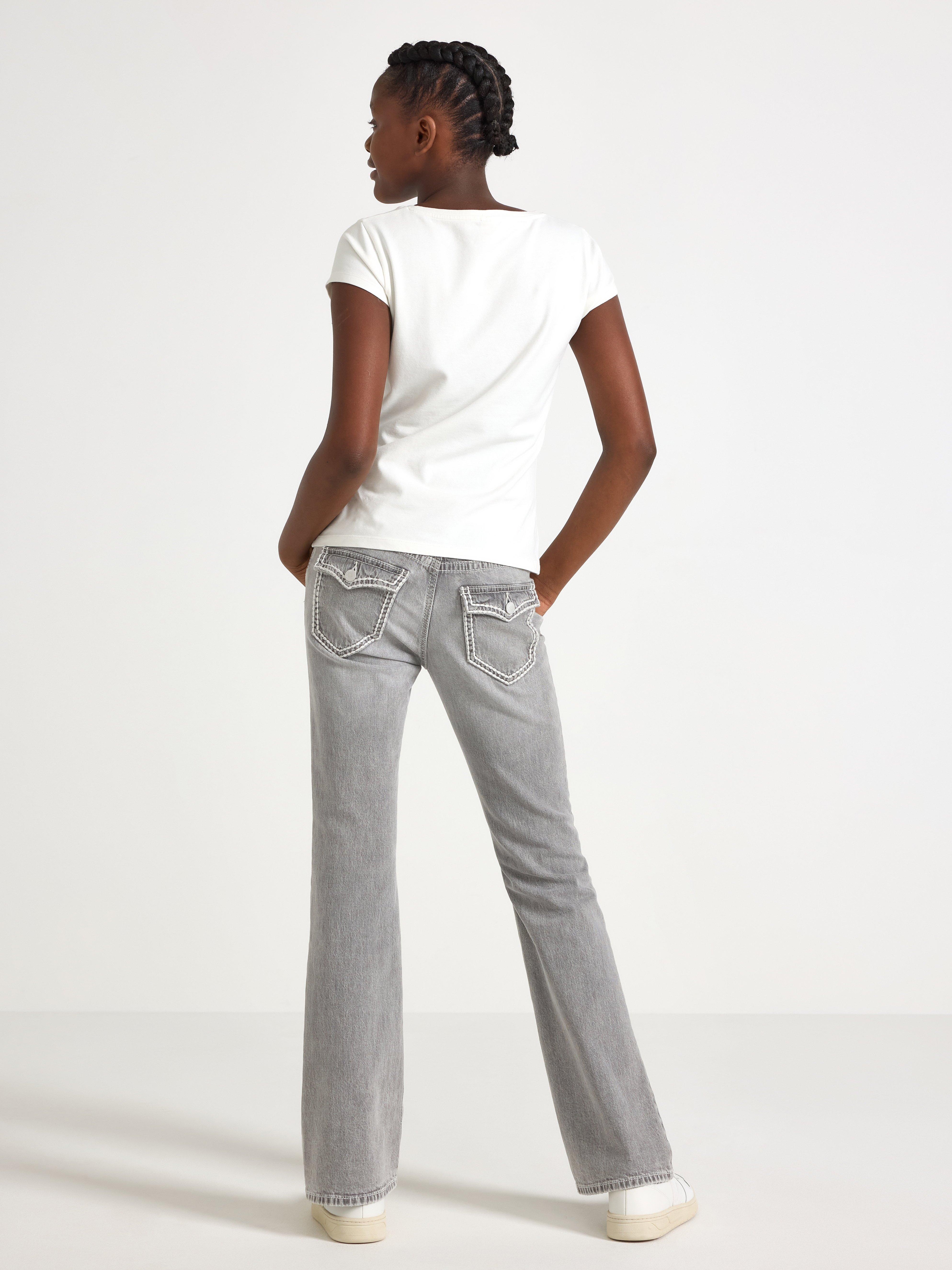 Pantalones vaqueros acampanados FREJA grises