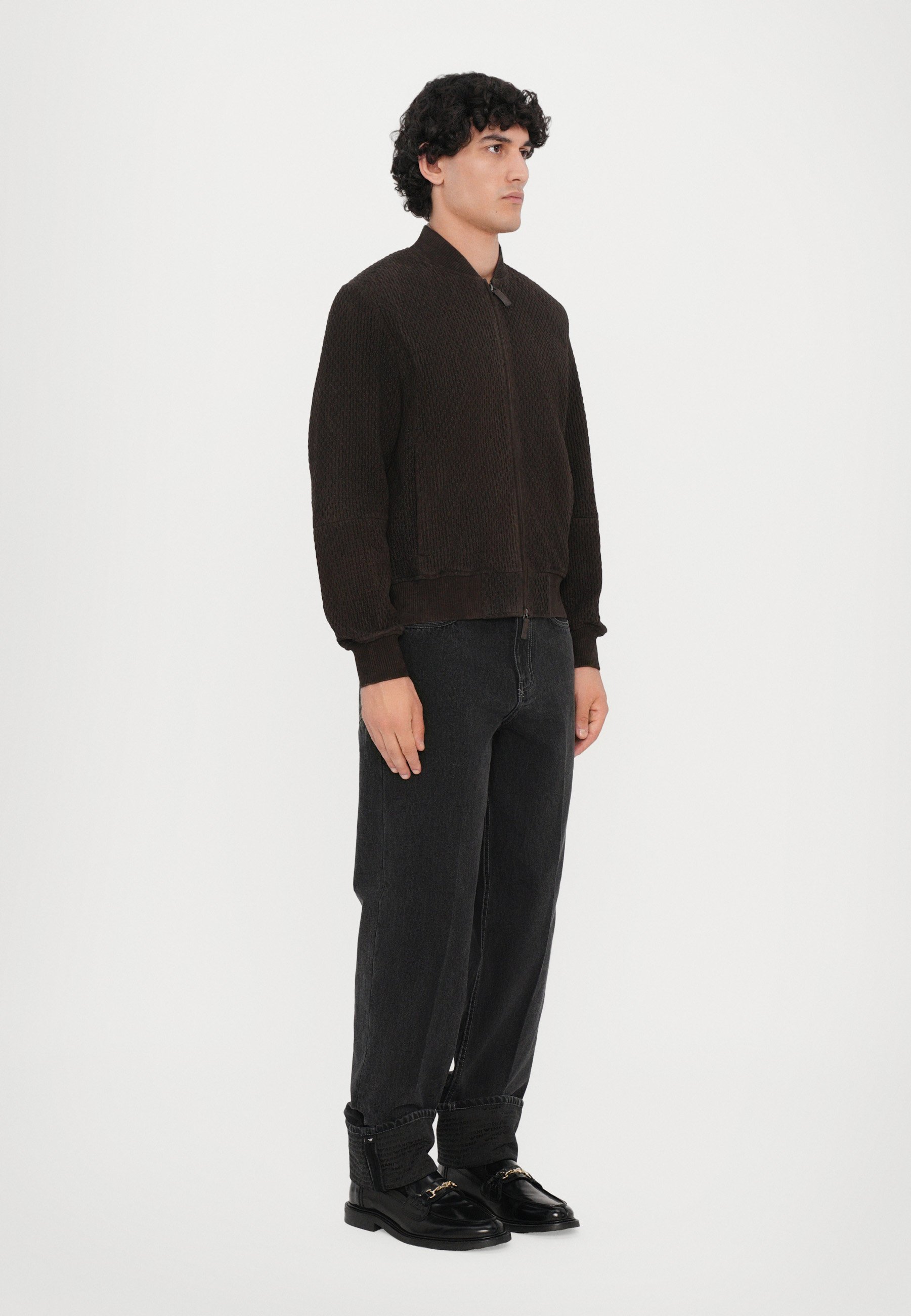Emporio Armani BLOUSON JAKNA - Bomber jakna - meteorit