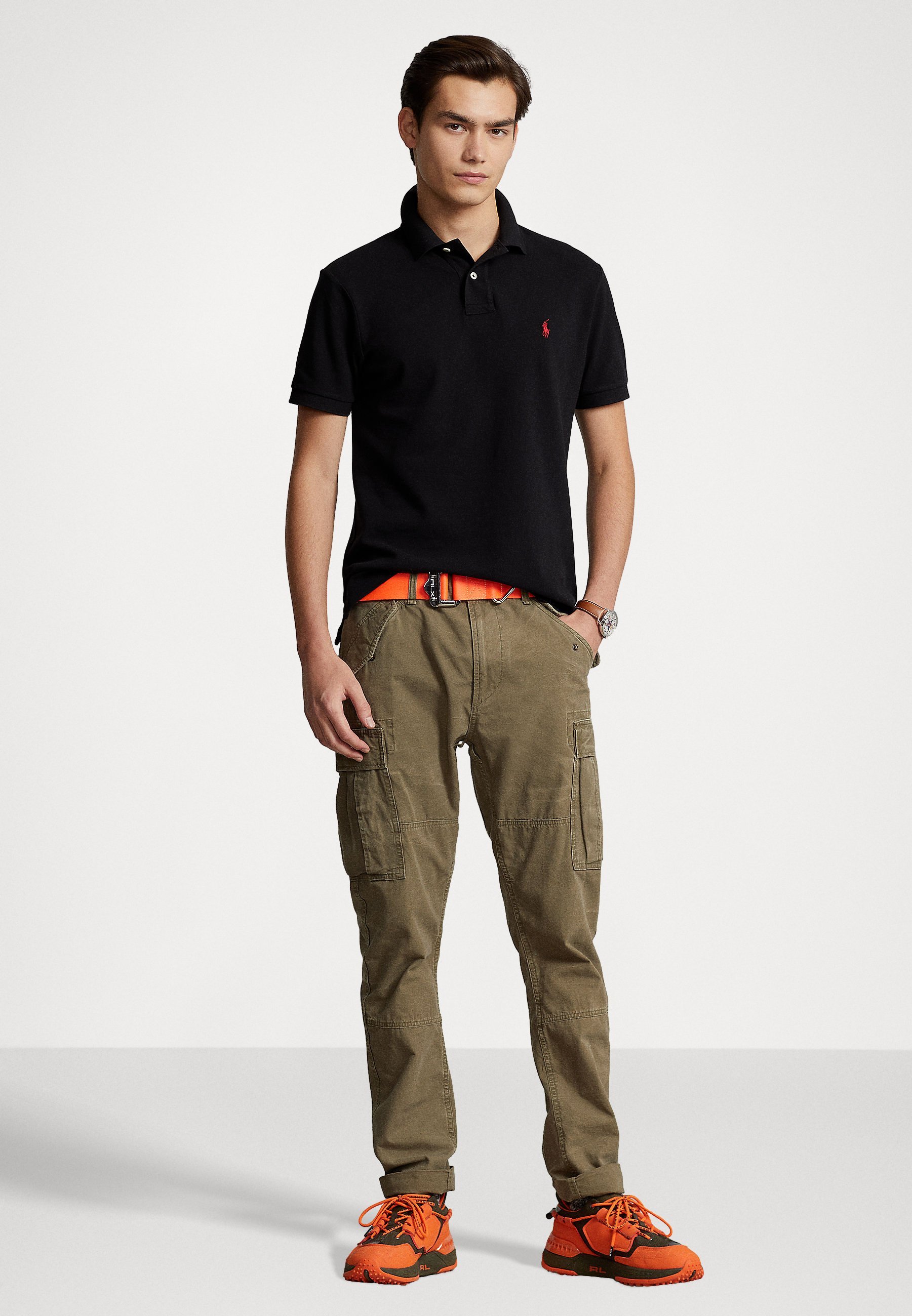 Polo Ralph Lauren Slim Fit Poloshirt - Poloshirt - zwart