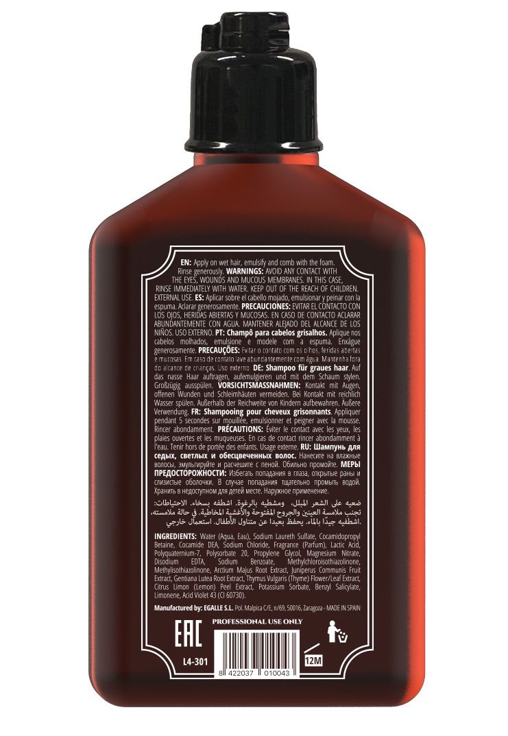 „Potion 4.0“ sidabro efekto šampūnas žiliems plaukams Šampūnai