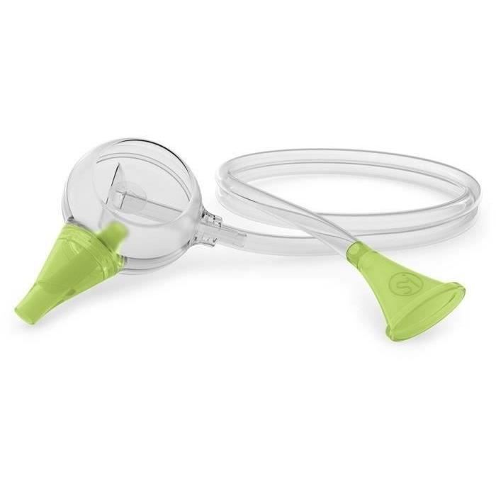 NOSIBOO Aspiratore nasale elettrico rosa per neonati + Aspiratore nasale manuale ecologico per neonati