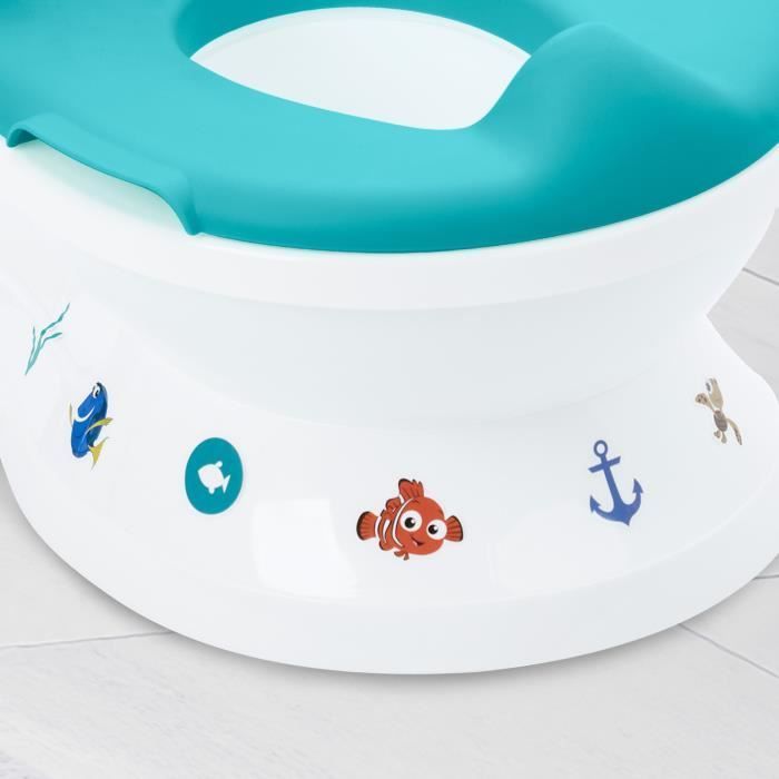 DISNEY BABY - NEMO- Mini toilette avec réducteur de lunette de toilette inclus, 2 en 1, MySize, Pot amovible facile à nettoyer