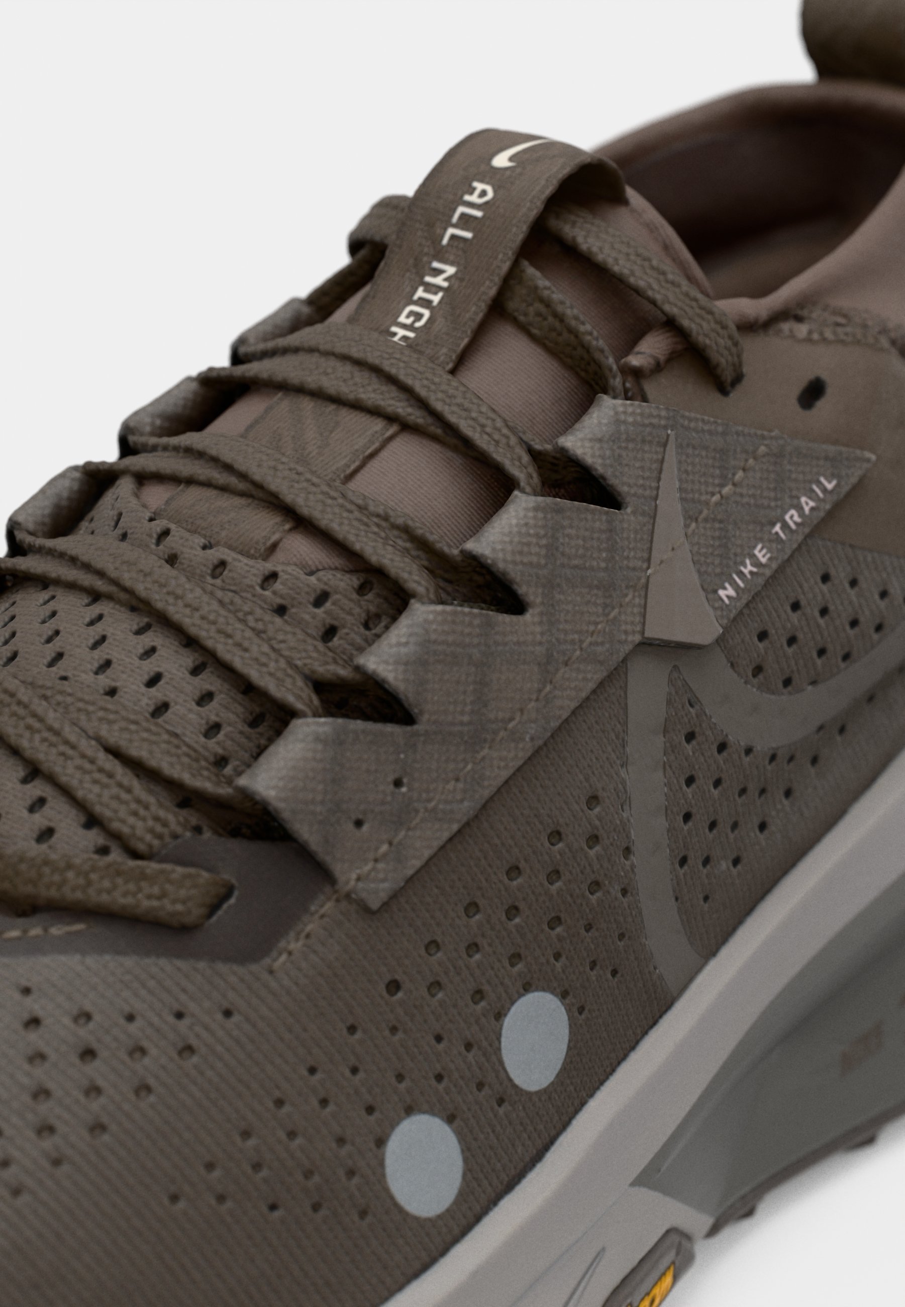 Nike Performance ZOOMX ZEGAMA 2 - Pantofi de alergare trail - ironstone/cave stone/college gri/phantom/optic yellow