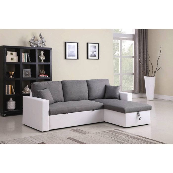 Canapé d'angle convertible/ réversible avec coffre 