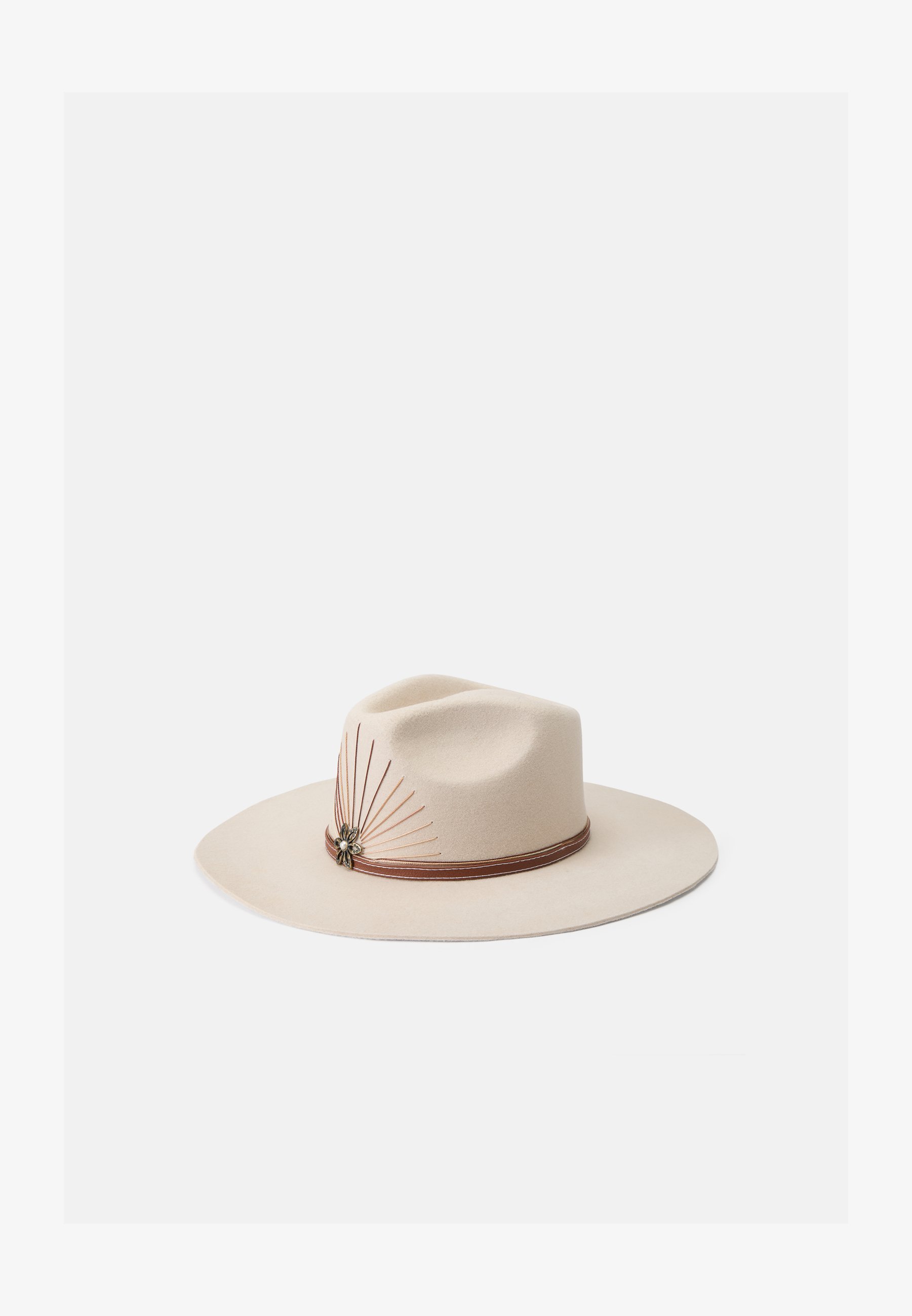 Sensi Studio VERSIERDE COWBOYHOED - Hoed - bot/camel