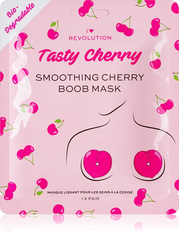 Heart Revolution Tasty Cherry intenzivna hidrogelna maska za učvrstitev dekolteja