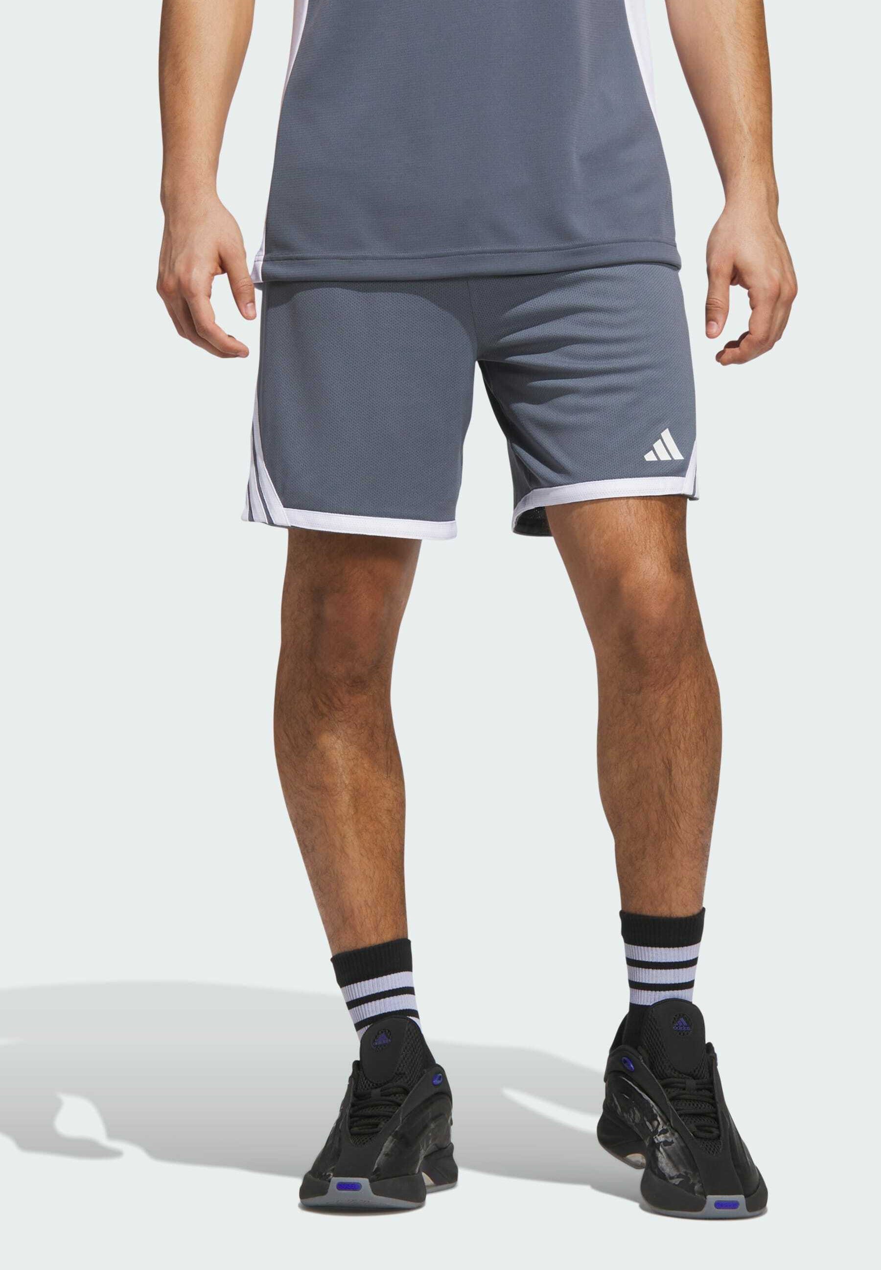 adidas Performance Sports shorts - grijs/wit