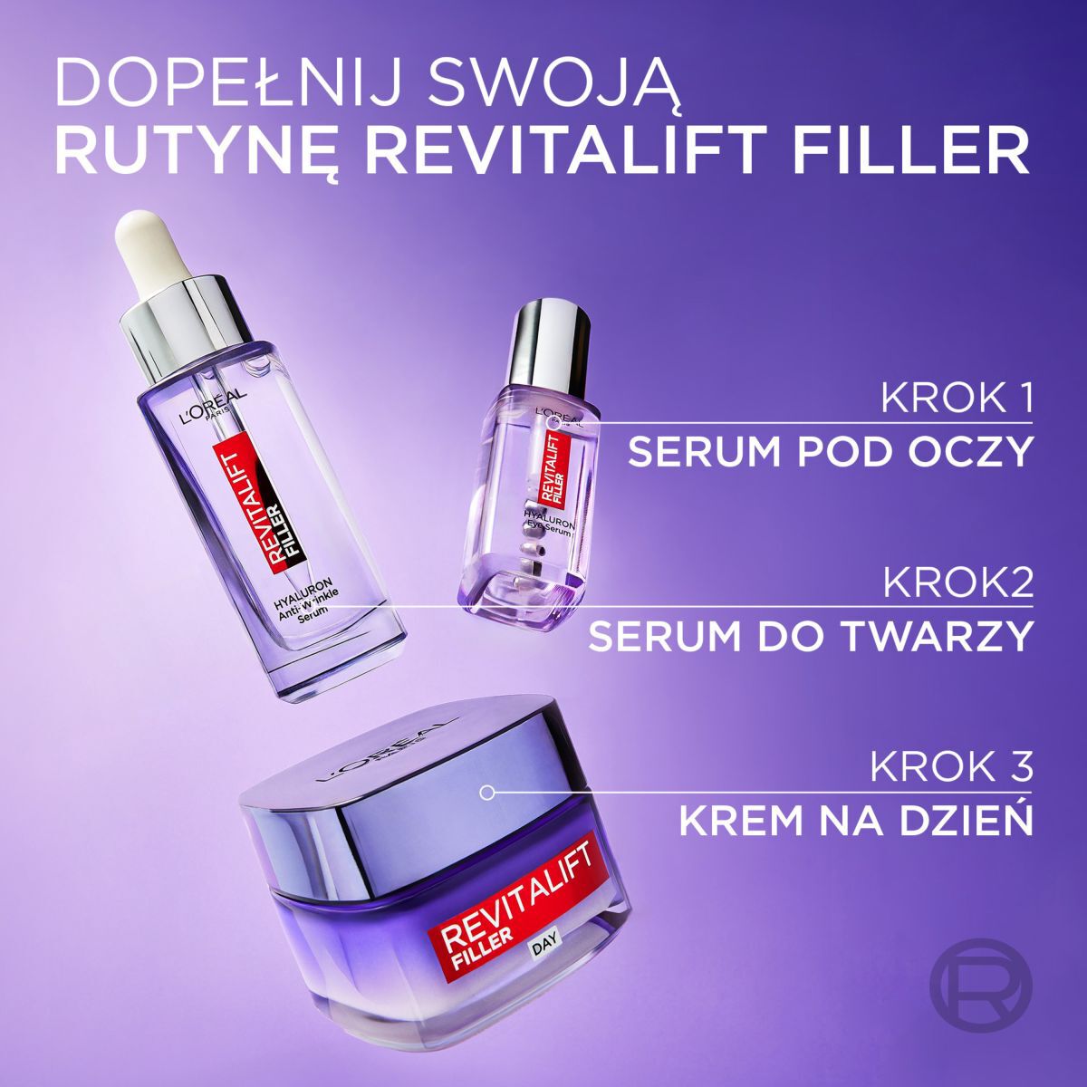 L'Oréal Paris 40+ Anti-aging kräm med koncentrerad hyaluronsyra 50ml Revitalift Filler