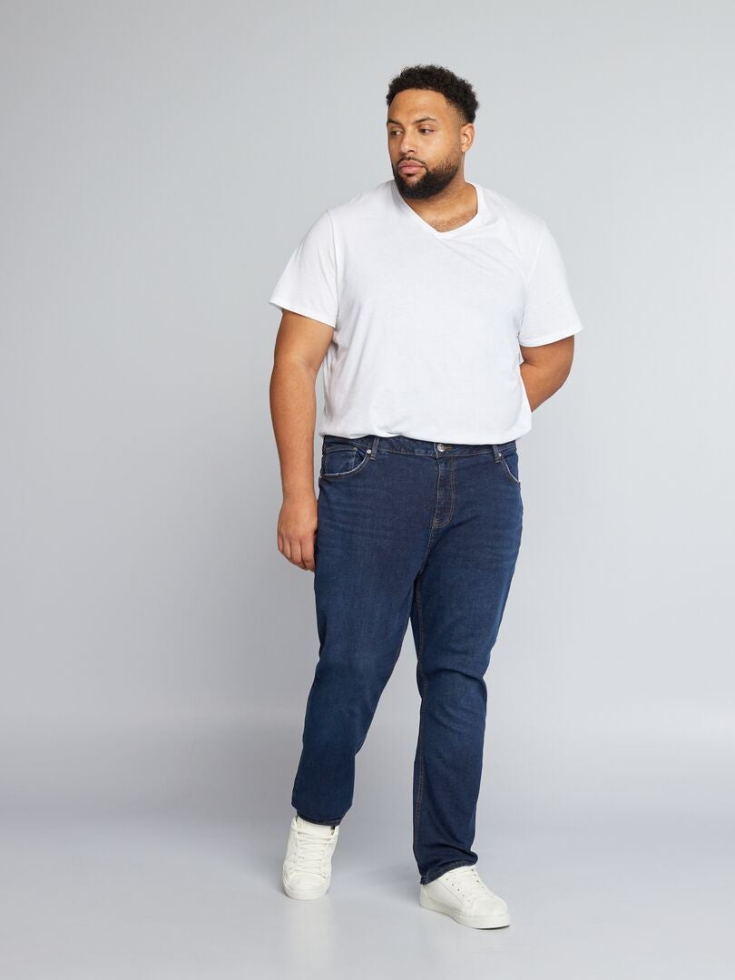 Slim fit jeans met 5 zakken - Maat L30 - Blauw