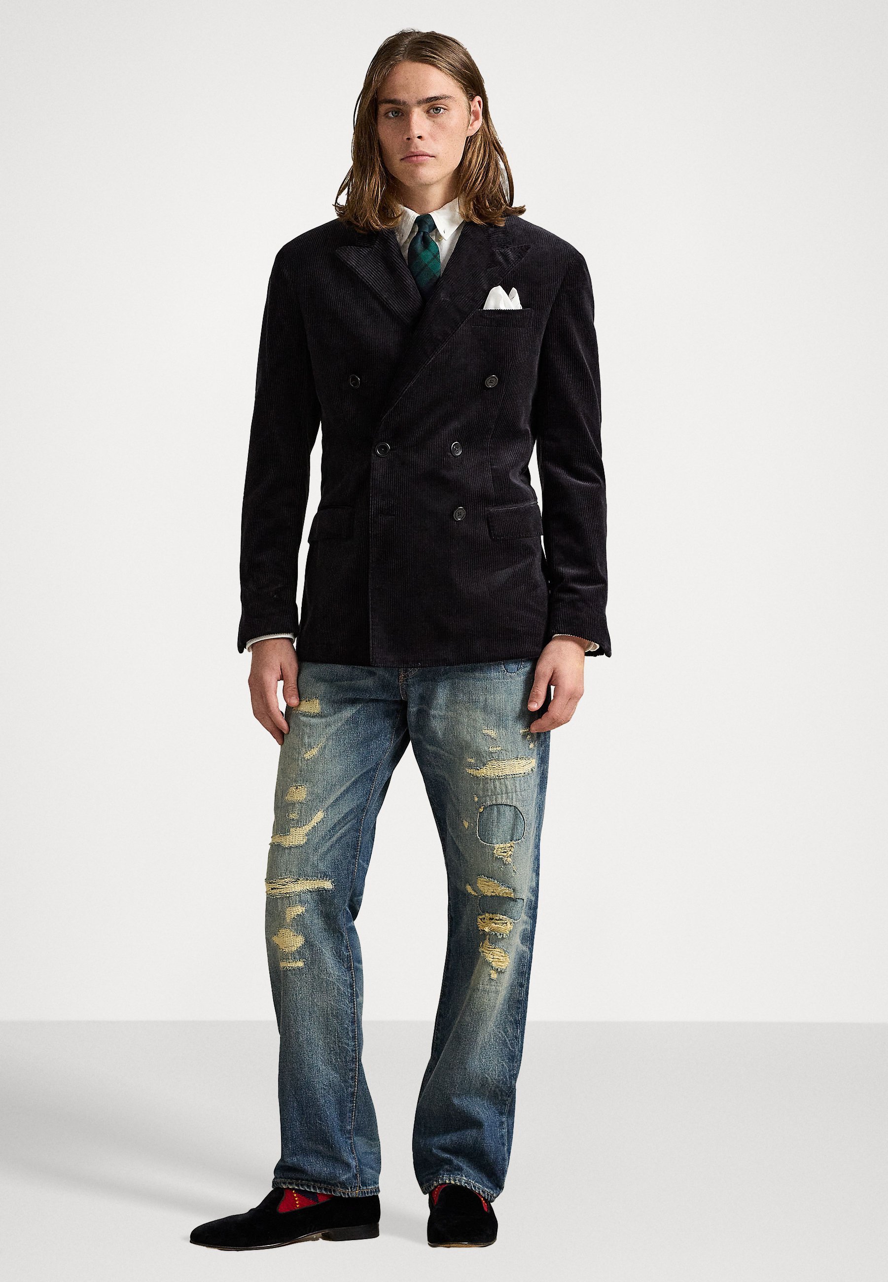 Veste de costume en velours côtelé Polo Ralph Lauren POLO - Veste blazer - noire