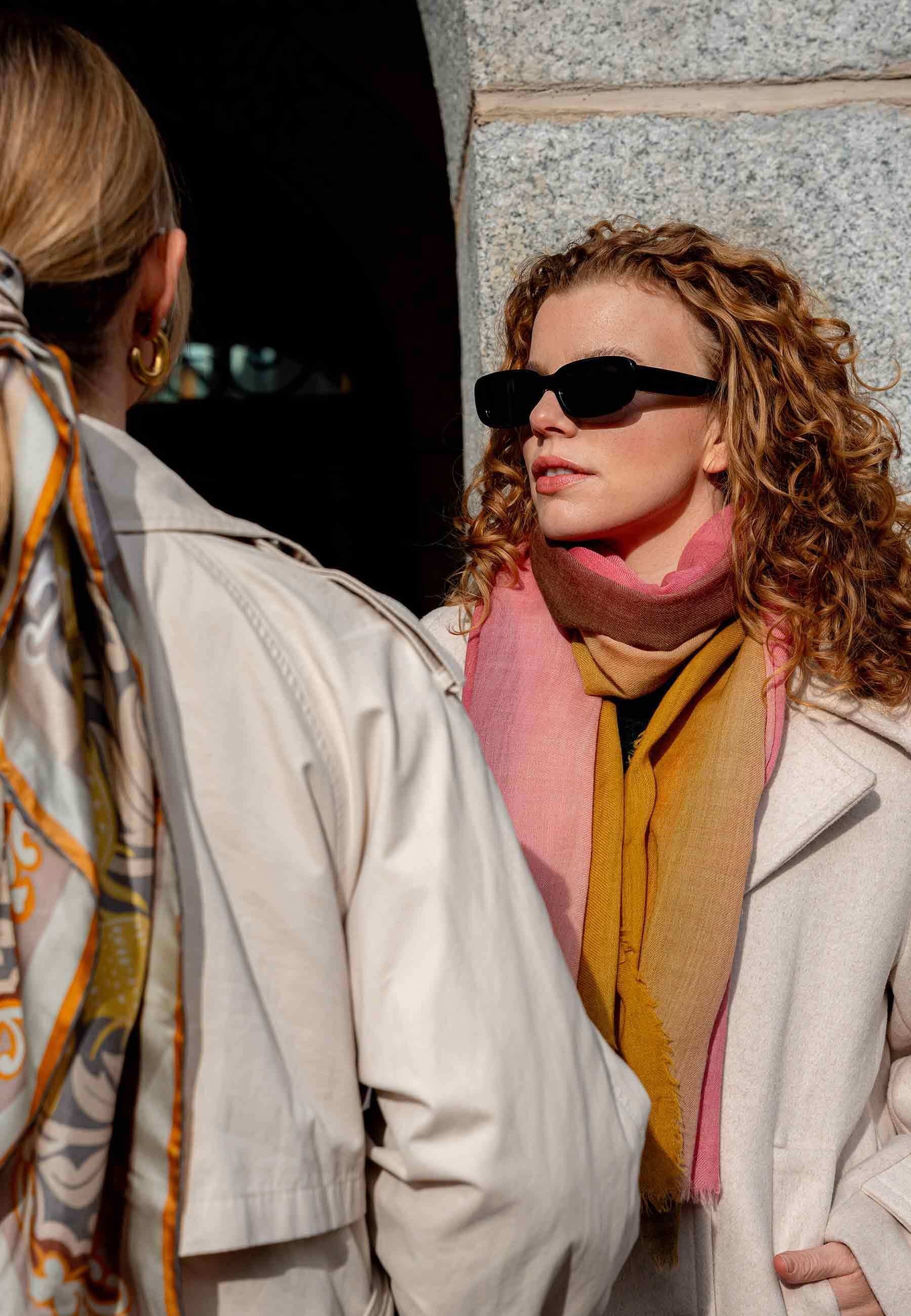 FRAAS ANIMAL FLORAL TUCH - Foulard - pedra