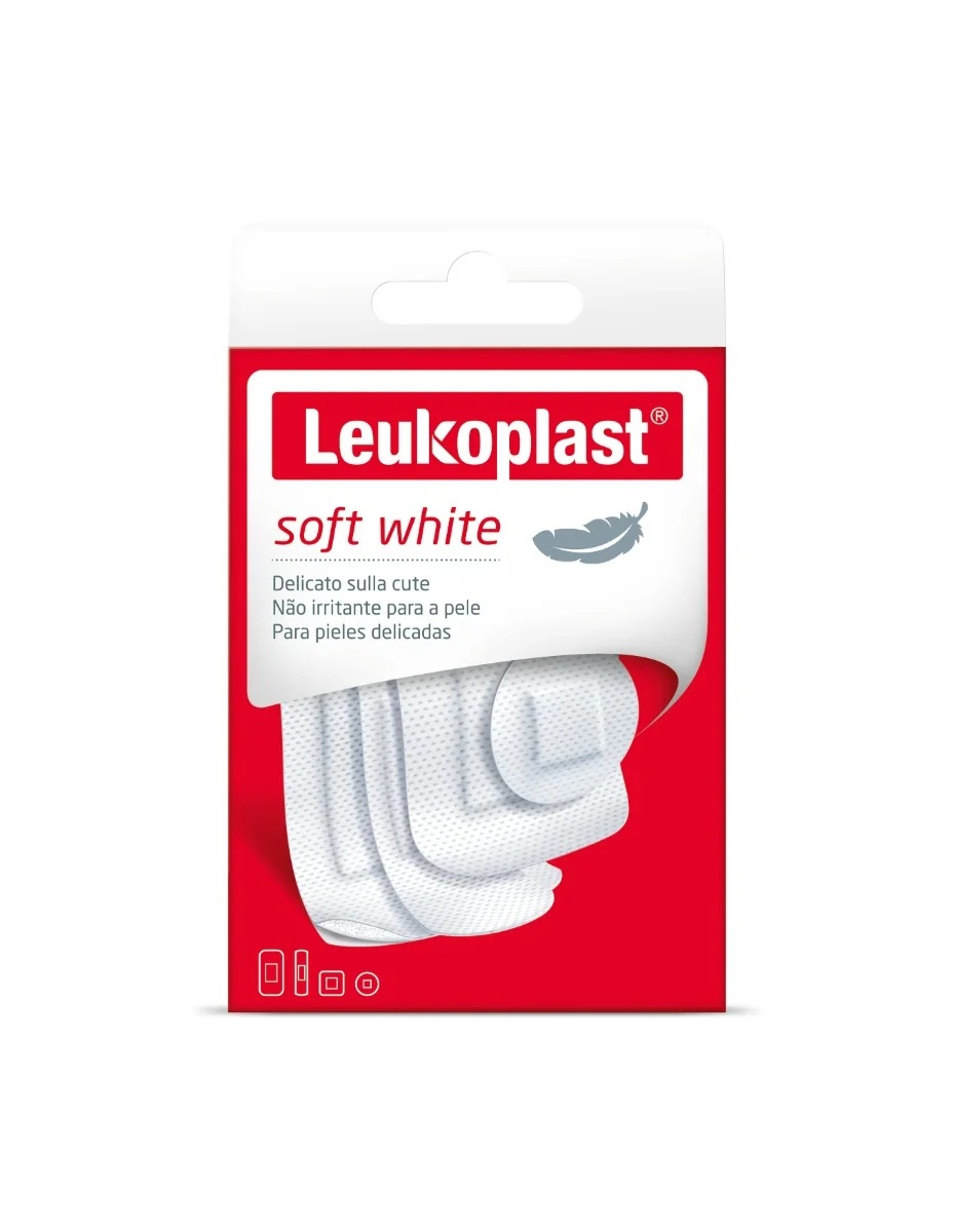 LEUKOPLAST Leukoplast Soft White 40 kosov zračnega obliža Ass