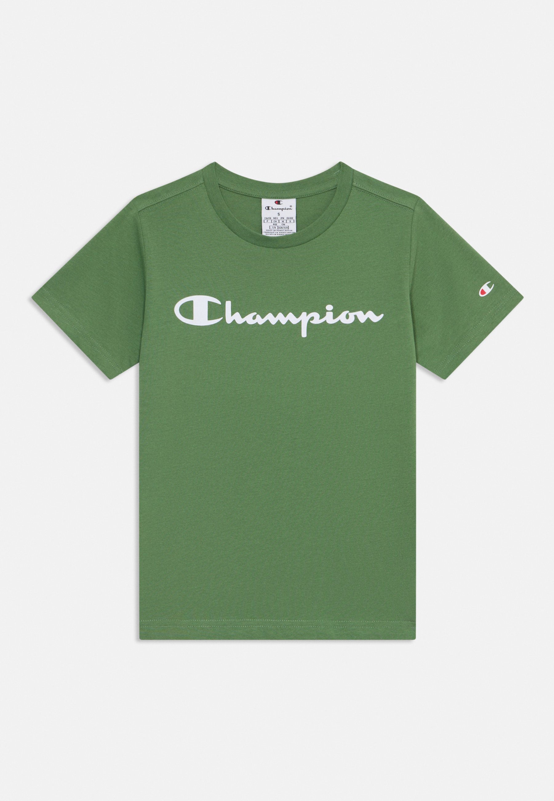 Champion ICONS CONTRAST CREWNECK UNISEX - T-shirt met print - groen