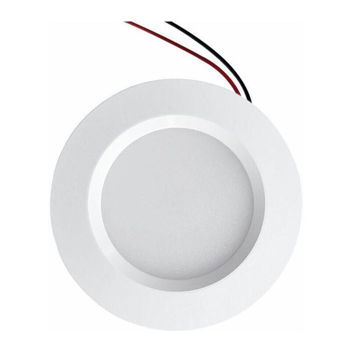 Spot LED Encastrable Mini 55mm, 3W IP54 4000K, Aluminium Blanc pour Salle de Bain Cuisine Meubles