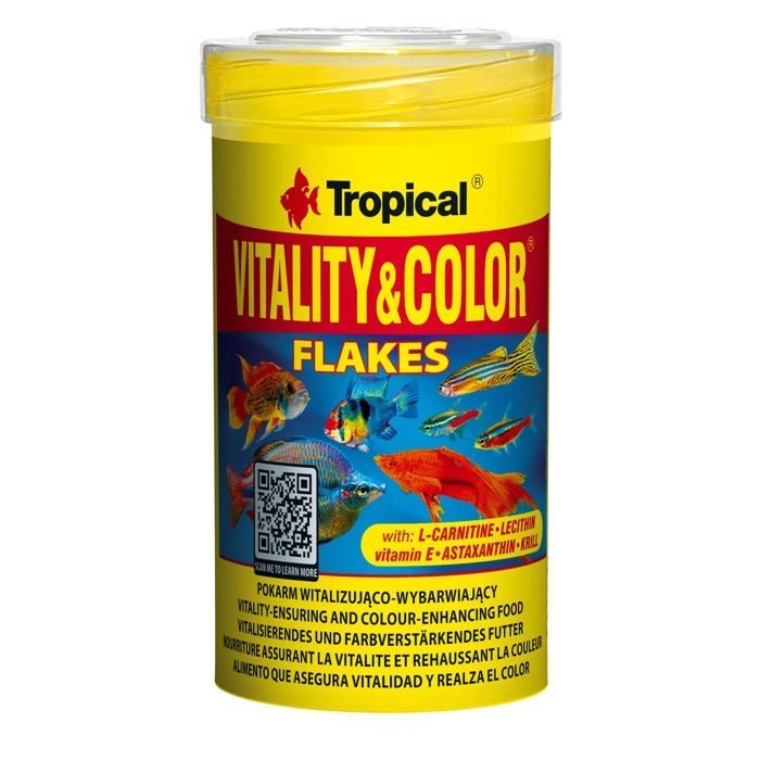 Trockenfischfutter – Extrudiert – Tropisch – 20 g – 12,5 % Fett – 49 % Protein